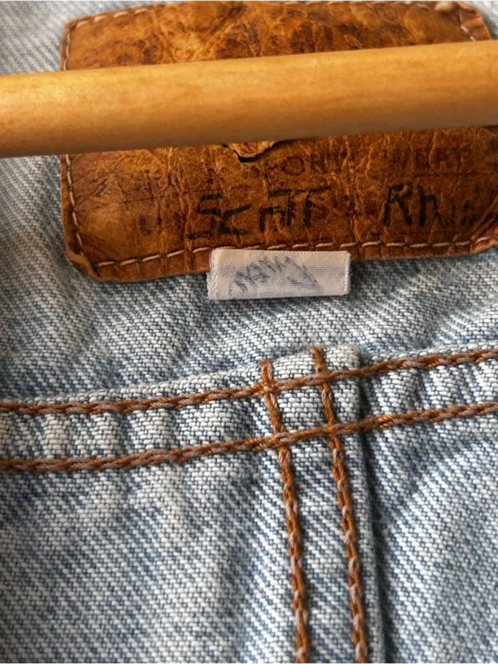 Big John Vintage Men’s Denim Vest Size 40in/ 101.5cm Chest - Picture 12 of 16